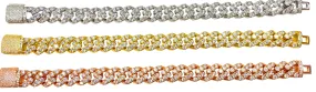 12mm 1 Row Miami Cuban Link Bracelet