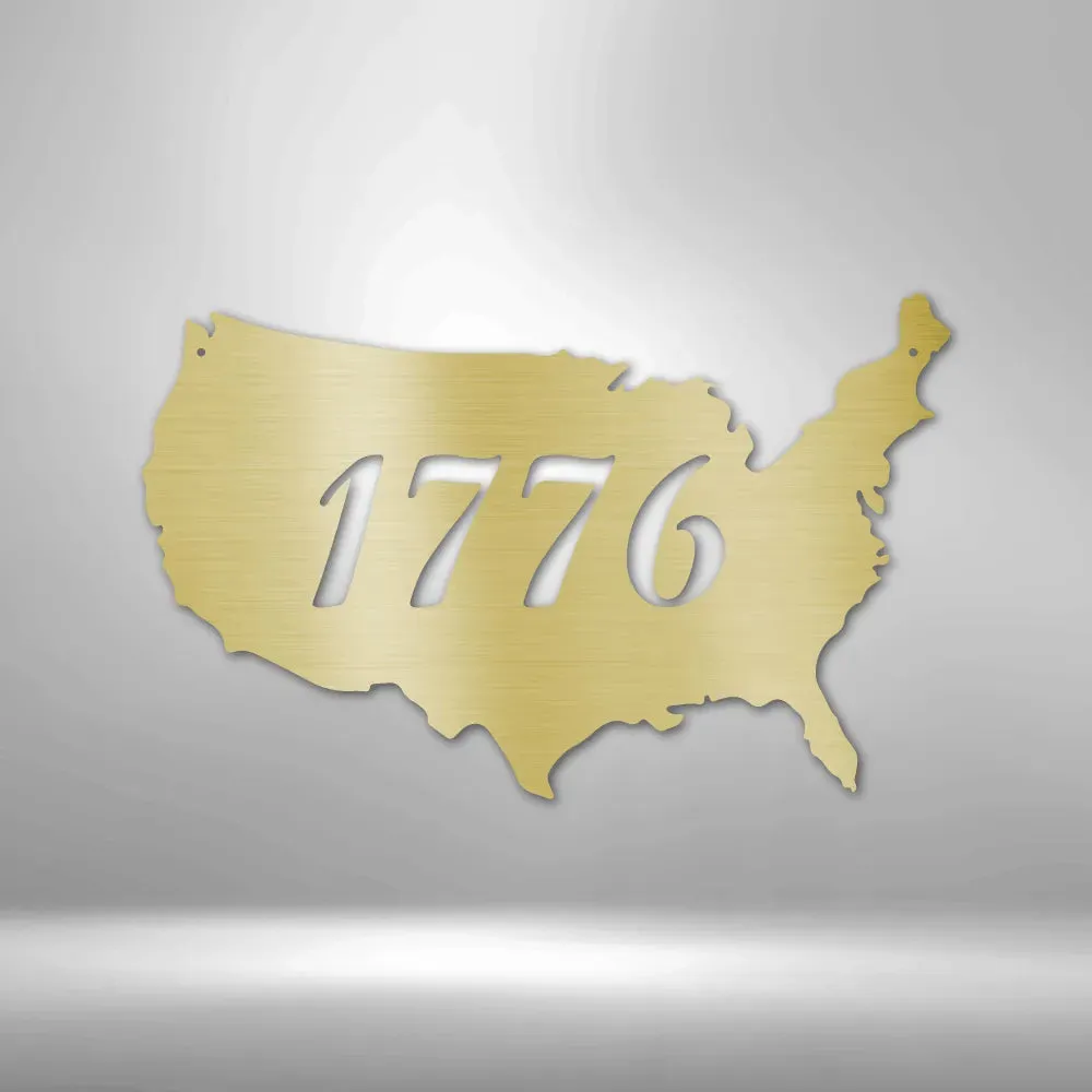 1776 - Steel Sign