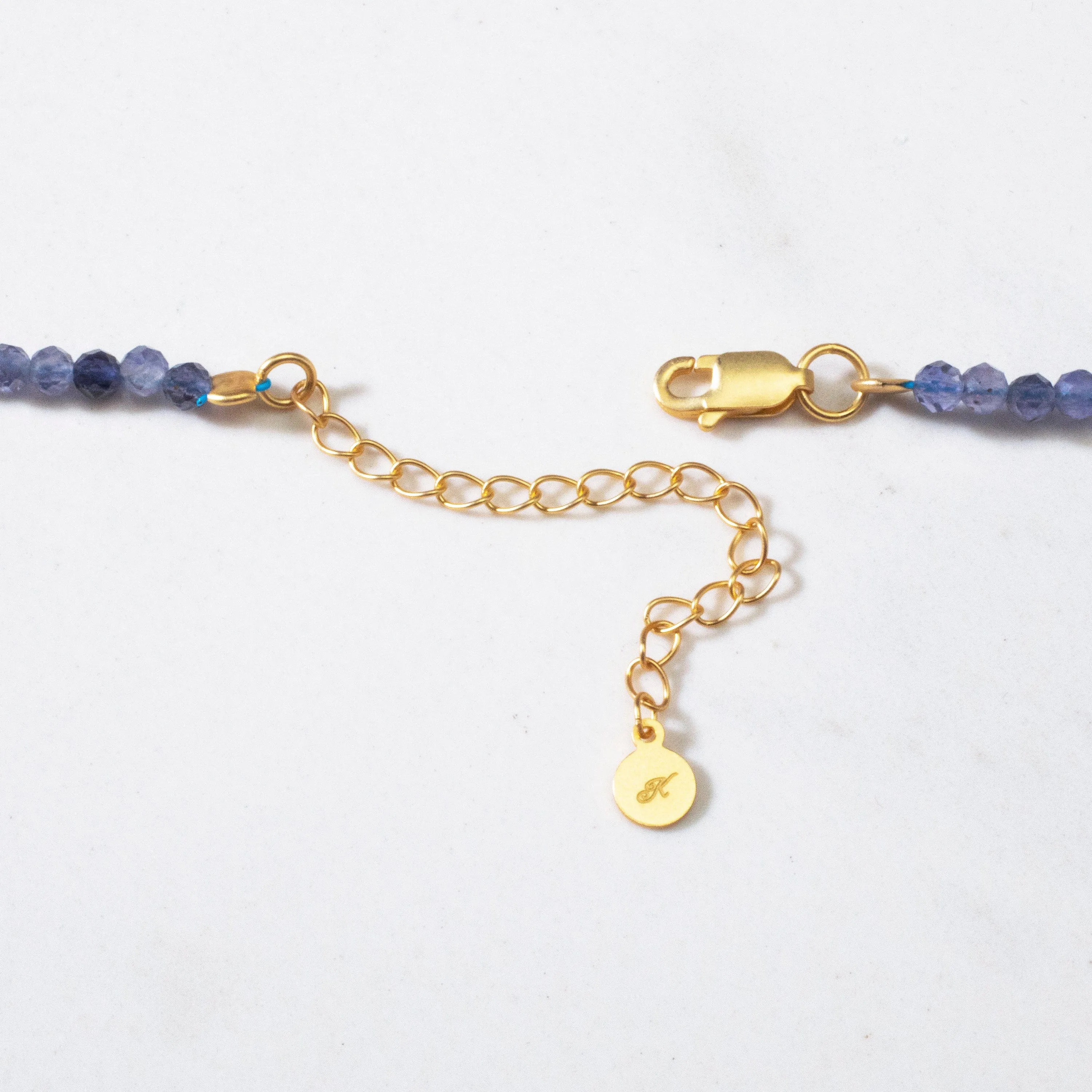 3mm Iolite Faceted 31 Necklace / Multi Wrap Bracelet