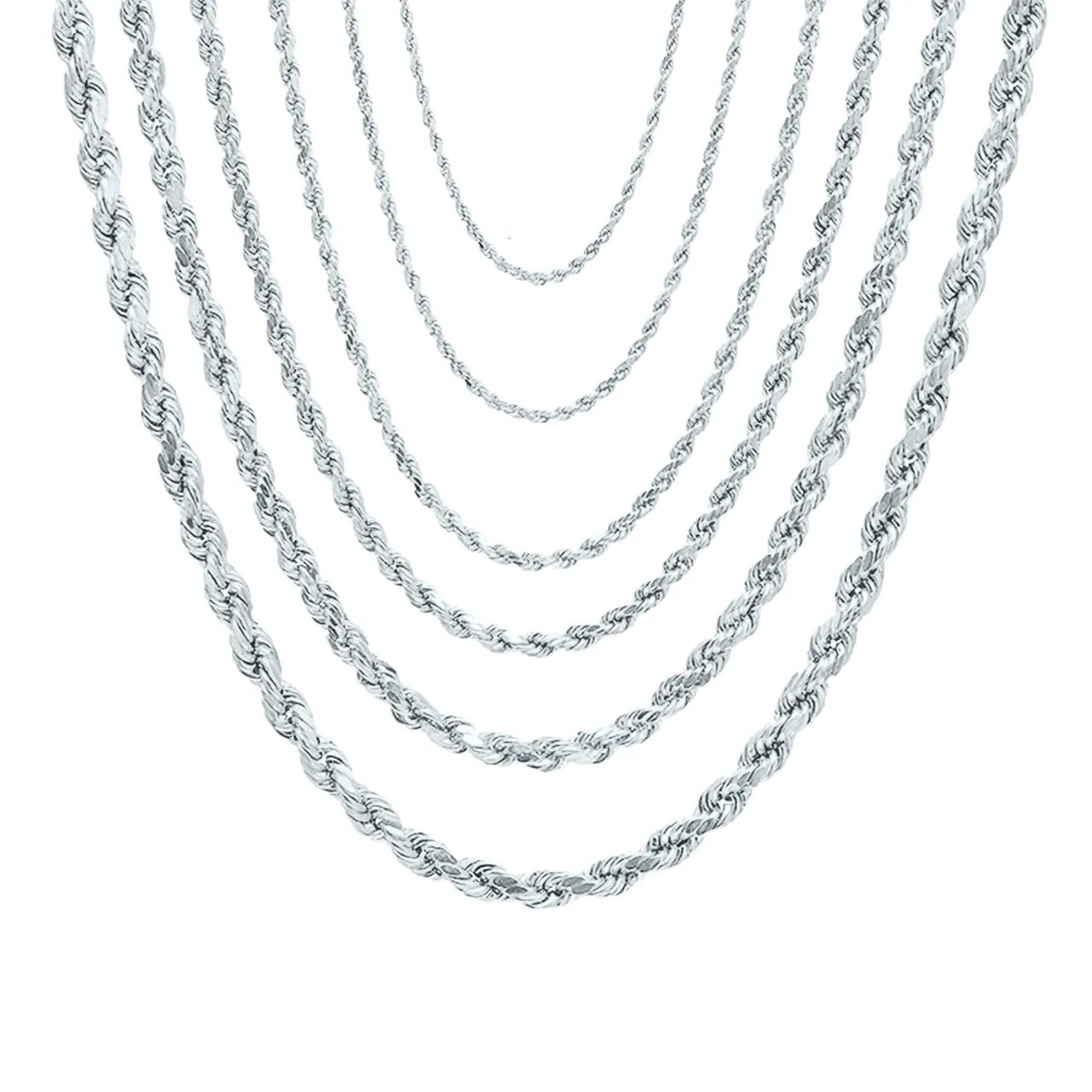 925 Silver Rope Chain (Solid)