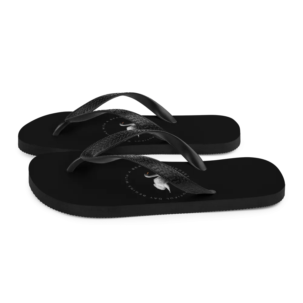 a Beautiful day begins with a beautiful mindset Flip-Flops