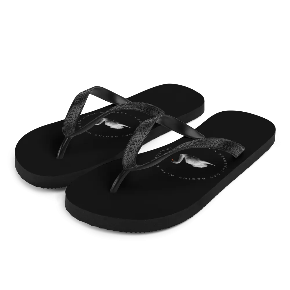 a Beautiful day begins with a beautiful mindset Flip-Flops