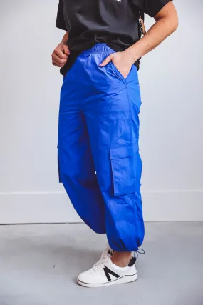 Alana Cargo Pants-Blue