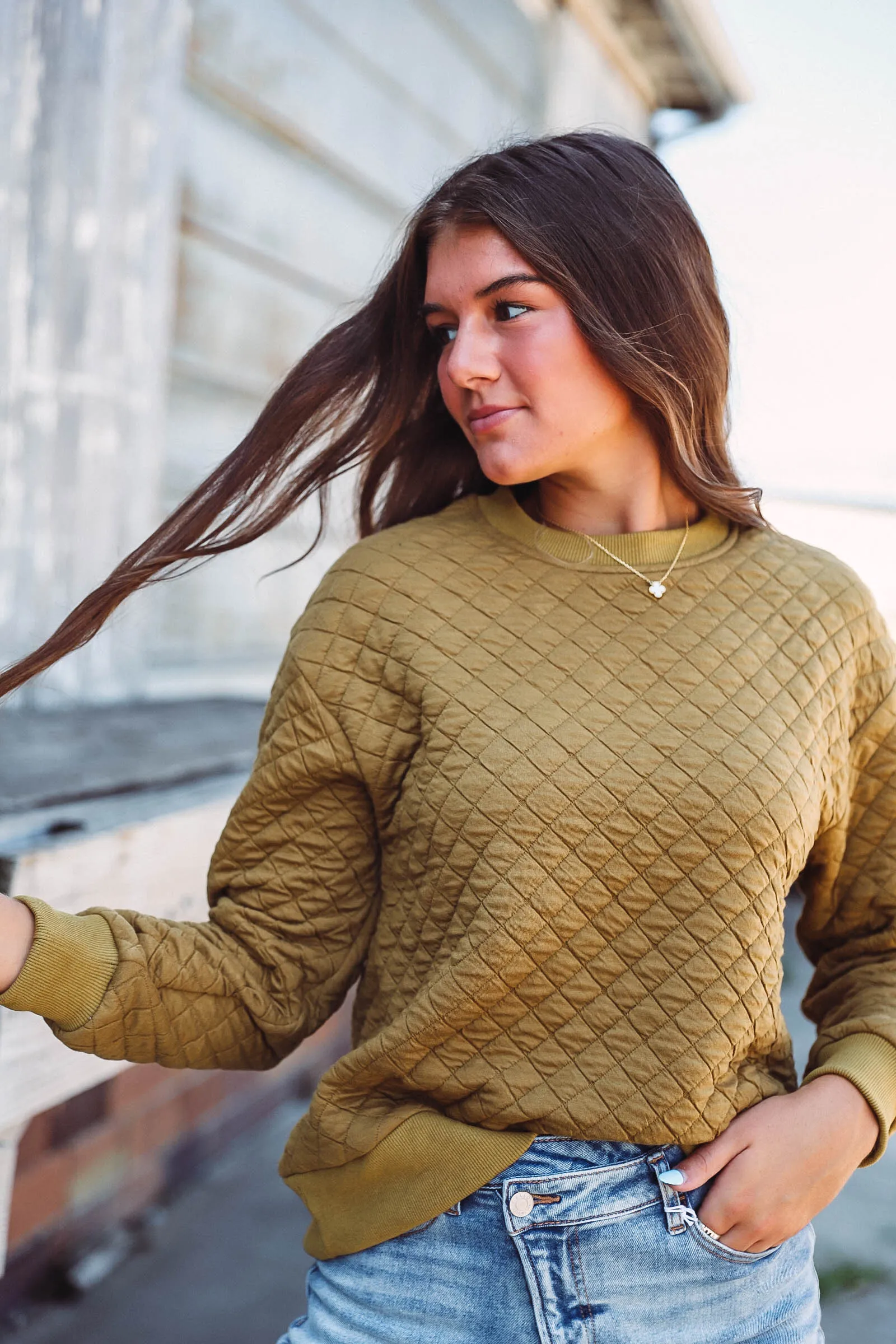 Ally Pullover-Olive