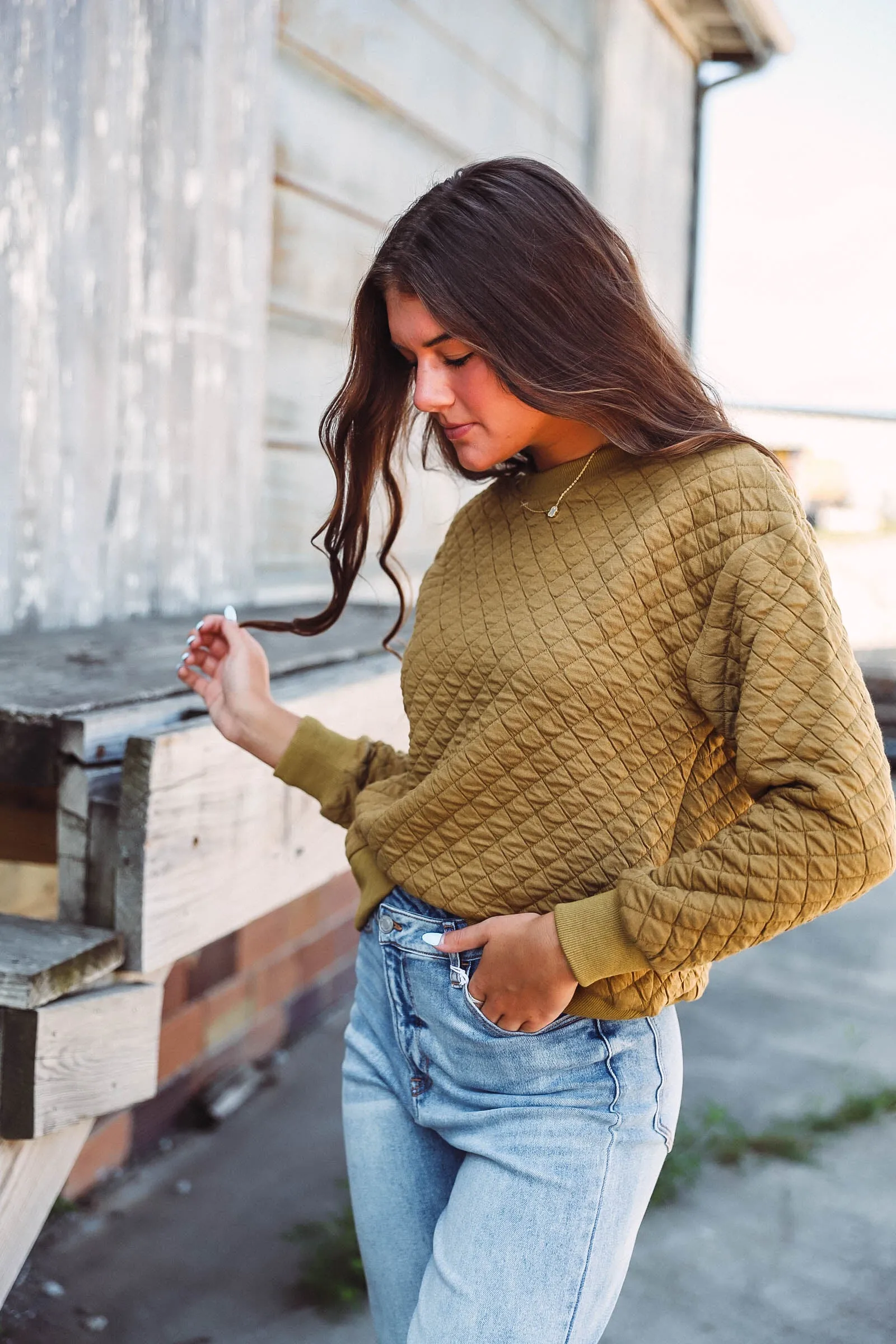 Ally Pullover-Olive