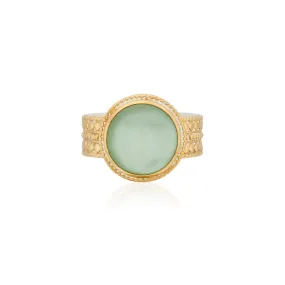 Anna Beck Green Quartz Cocktail Ring - Gold