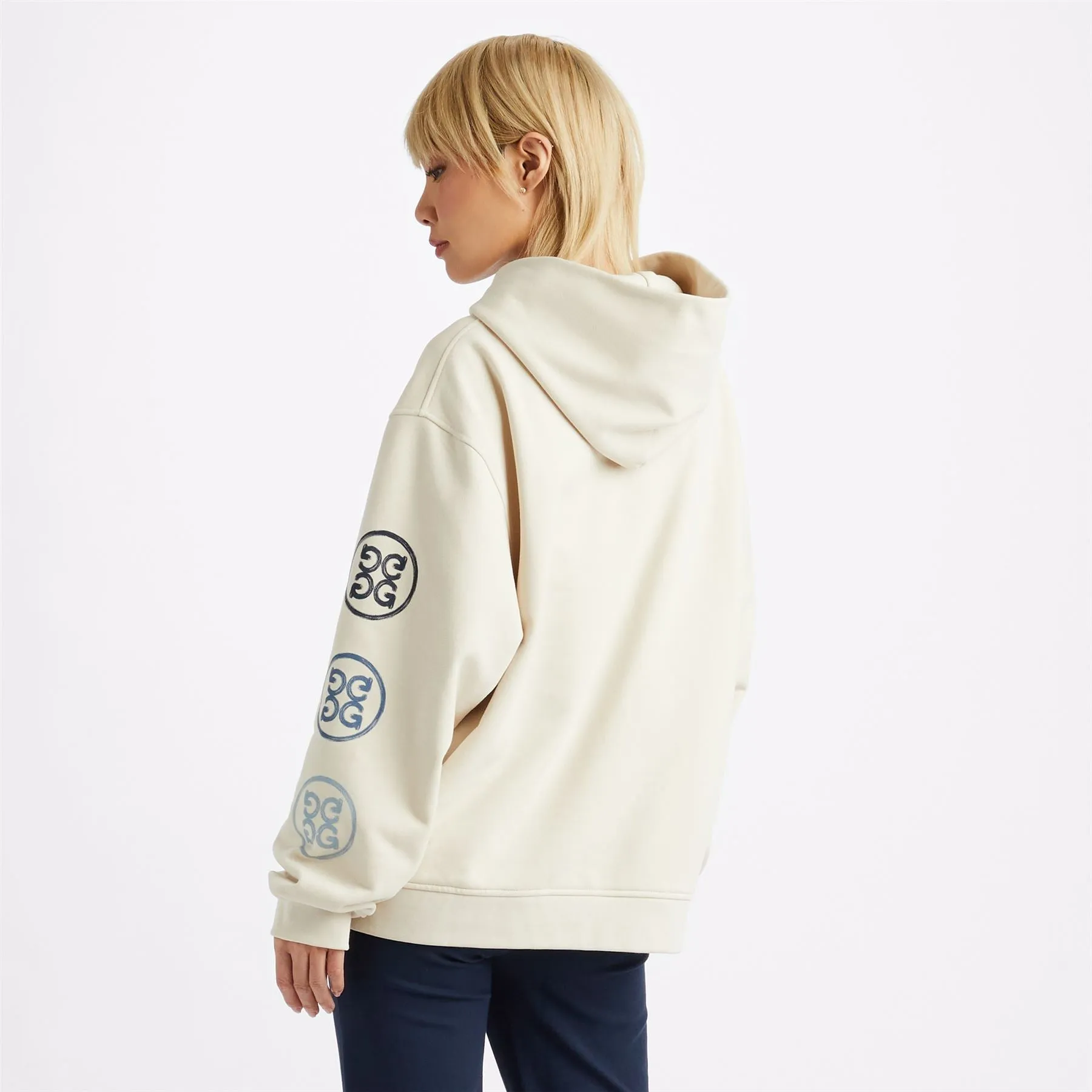 Apres Golf French Terry Oversized Fit Hoodie Stone - AW23