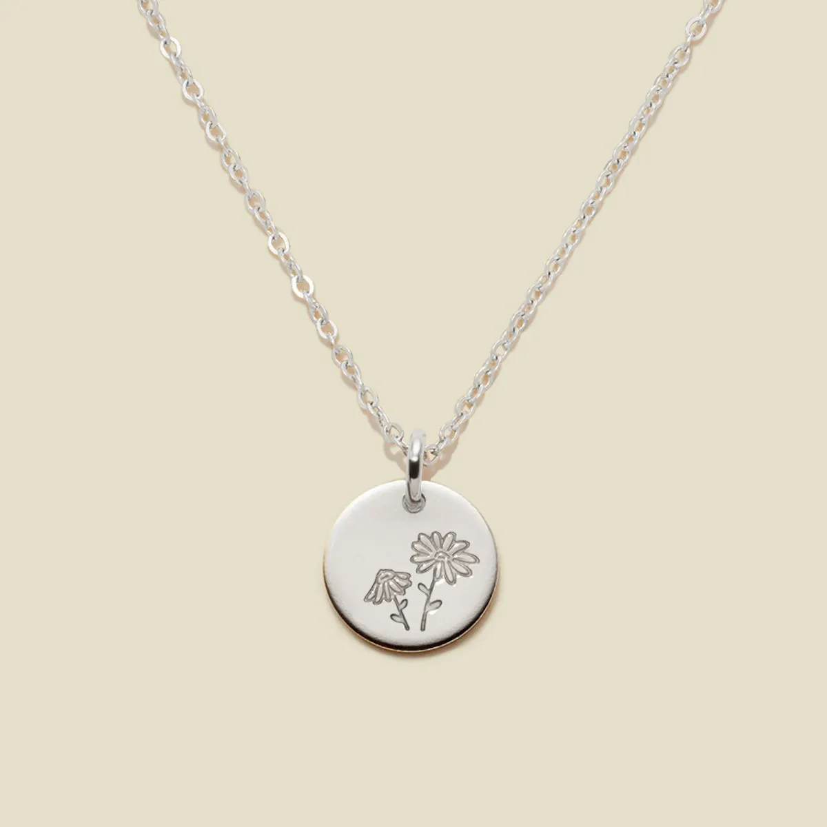 April Birth Flower Necklace