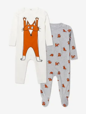 Baby 2 Pack Fox Babygrow Set