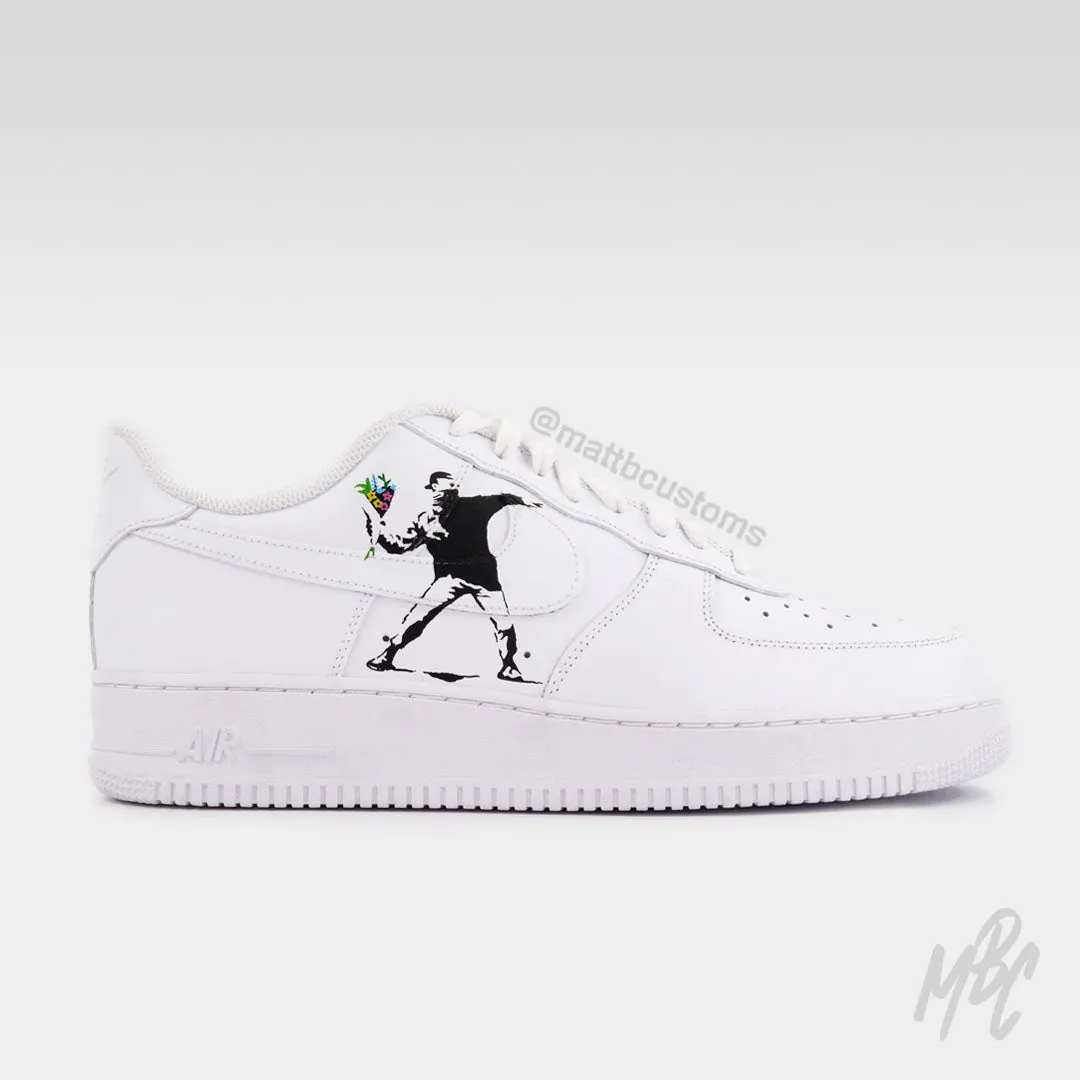 Banksy Flower Thrower - Air Force 1 | UK 12