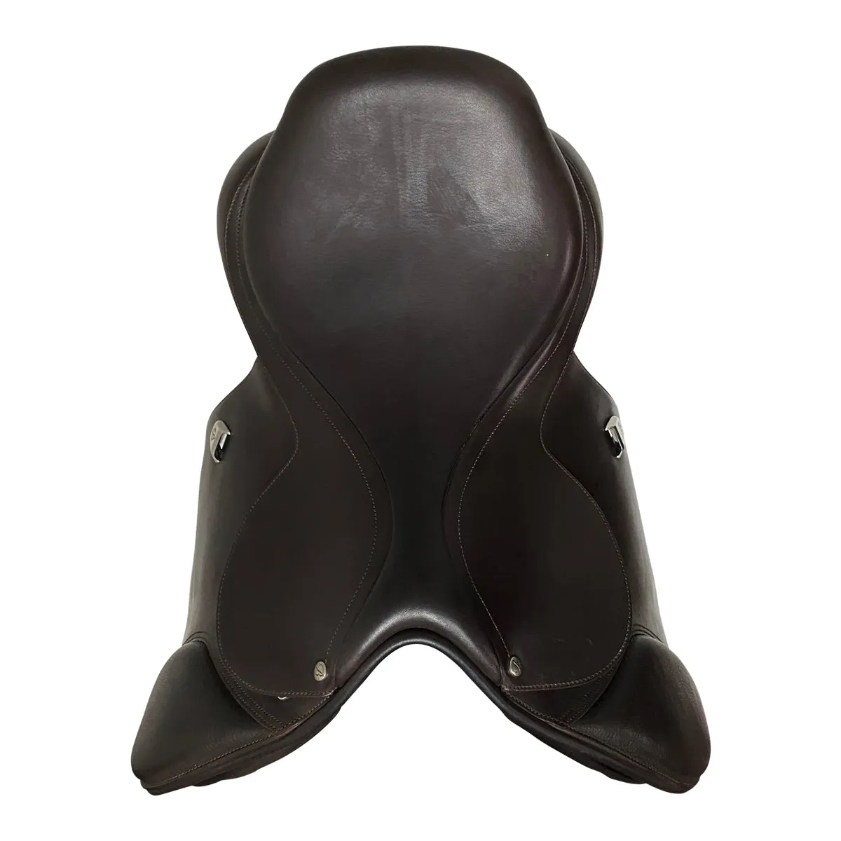 Bates Caprilli Close Contact Saddle in Chocolate - 17.5