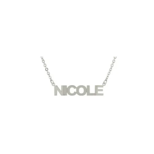 Block Letter Name Necklace