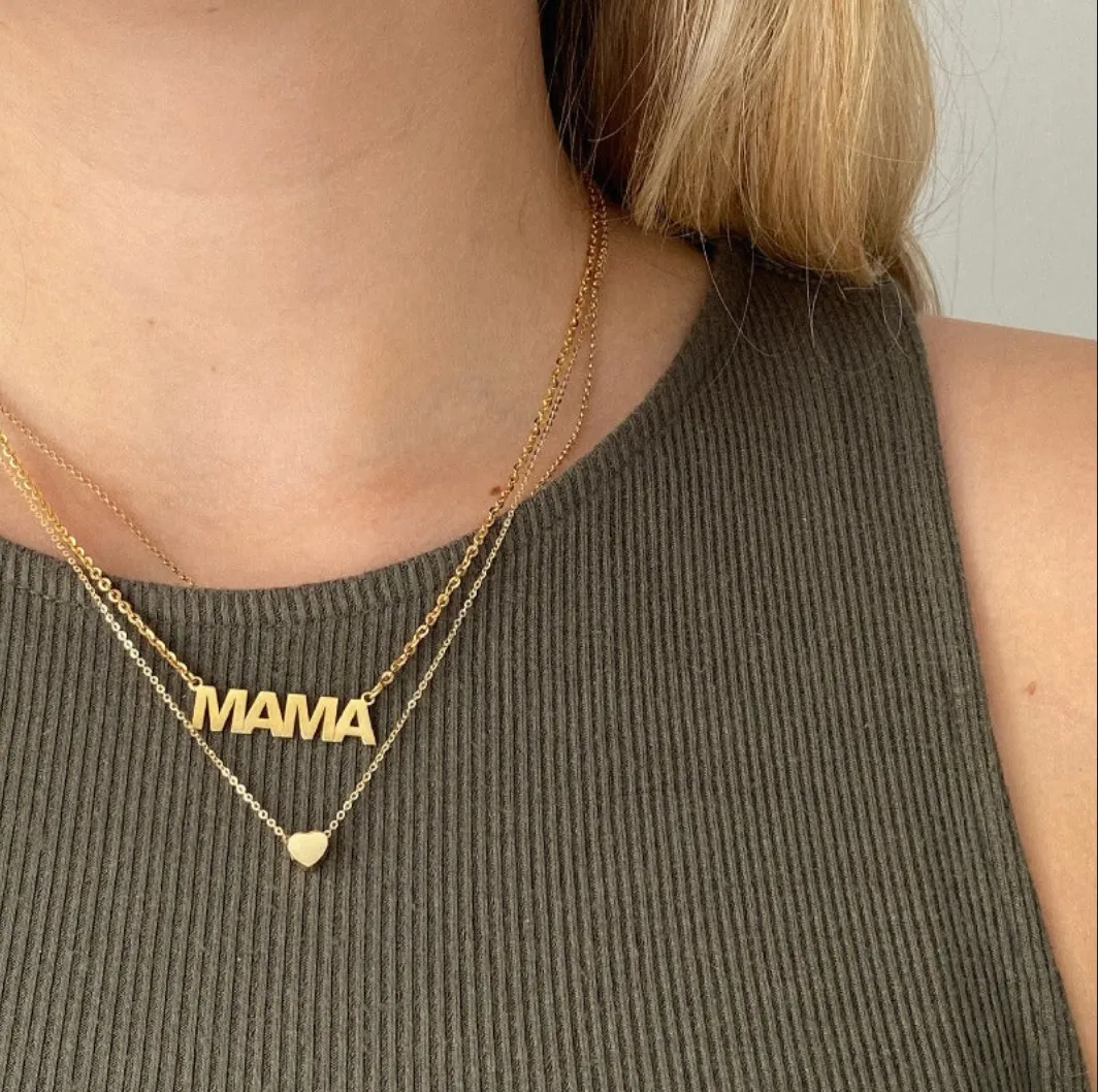 Block Letter Name Necklace