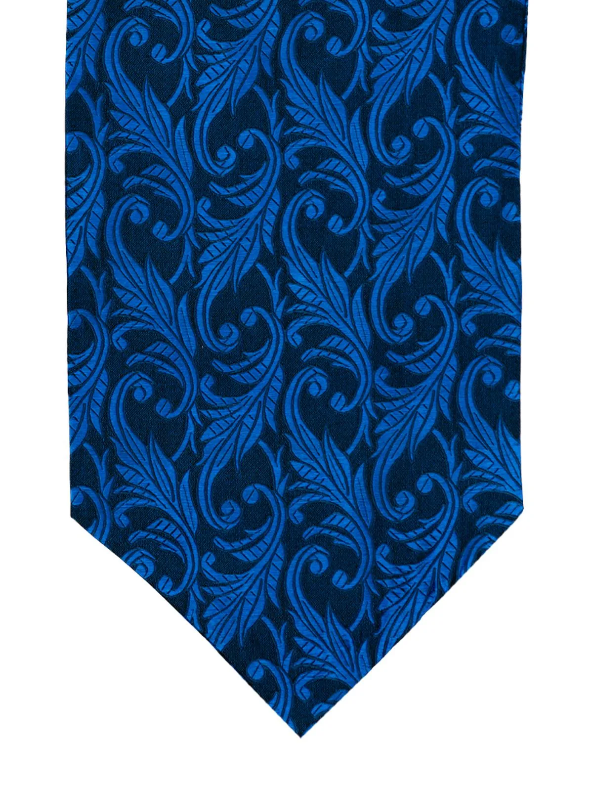 Blue Print Pure Silk Vintage Style Cravat