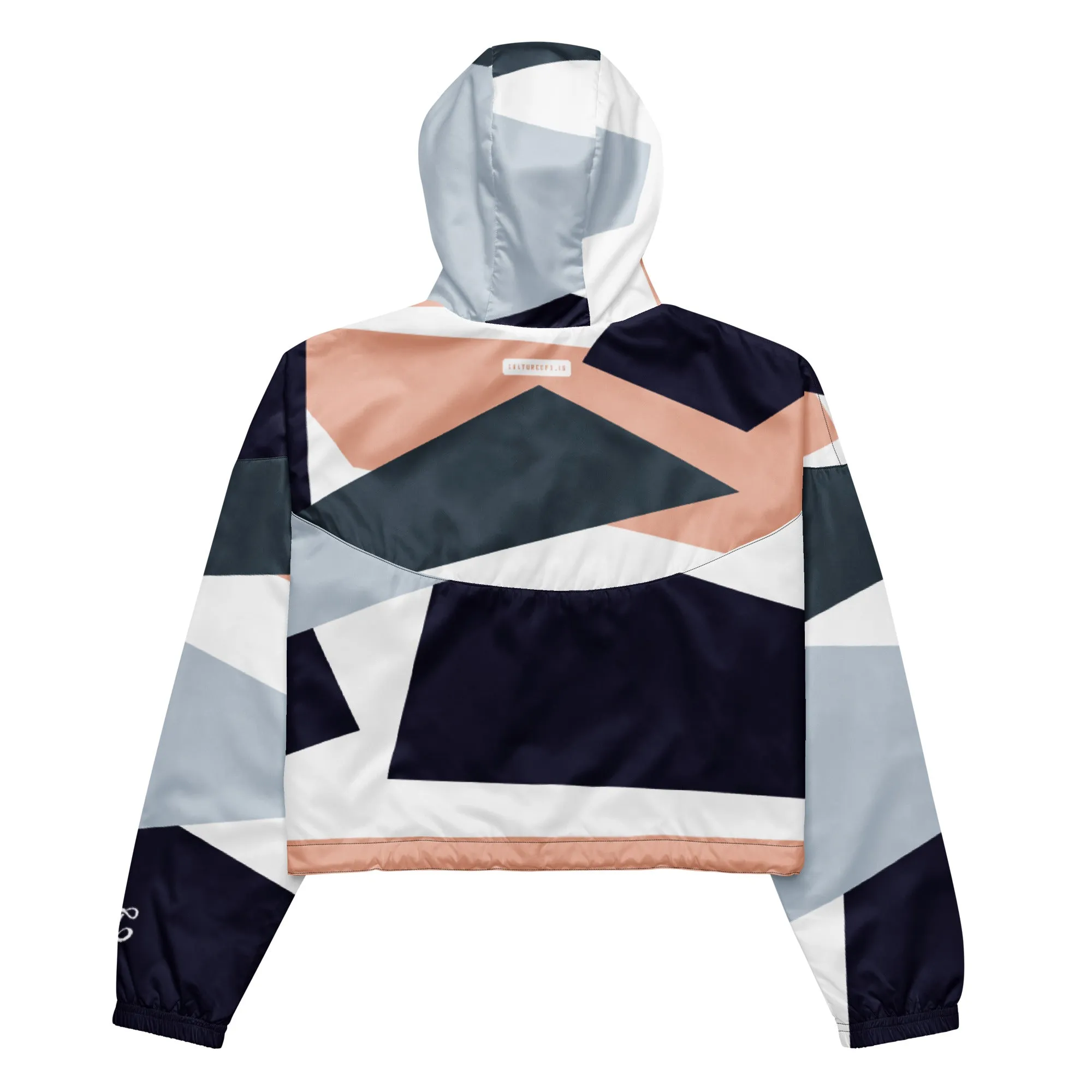 Breezy Crop Top Windbreaker – Geo