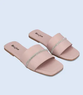 BW7345-TEA-PINK-Women Casual Slipper