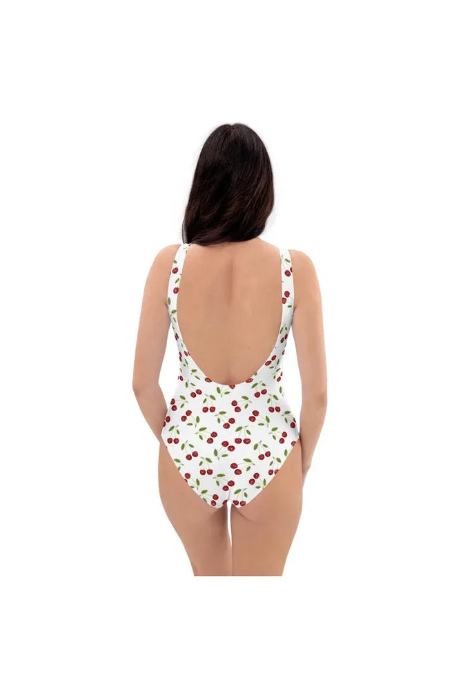 Cherry Print One-Piece Swimsuit