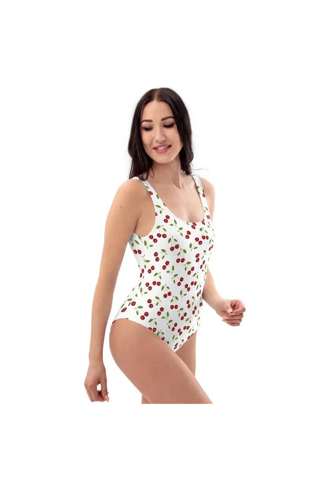 Cherry Print One-Piece Swimsuit