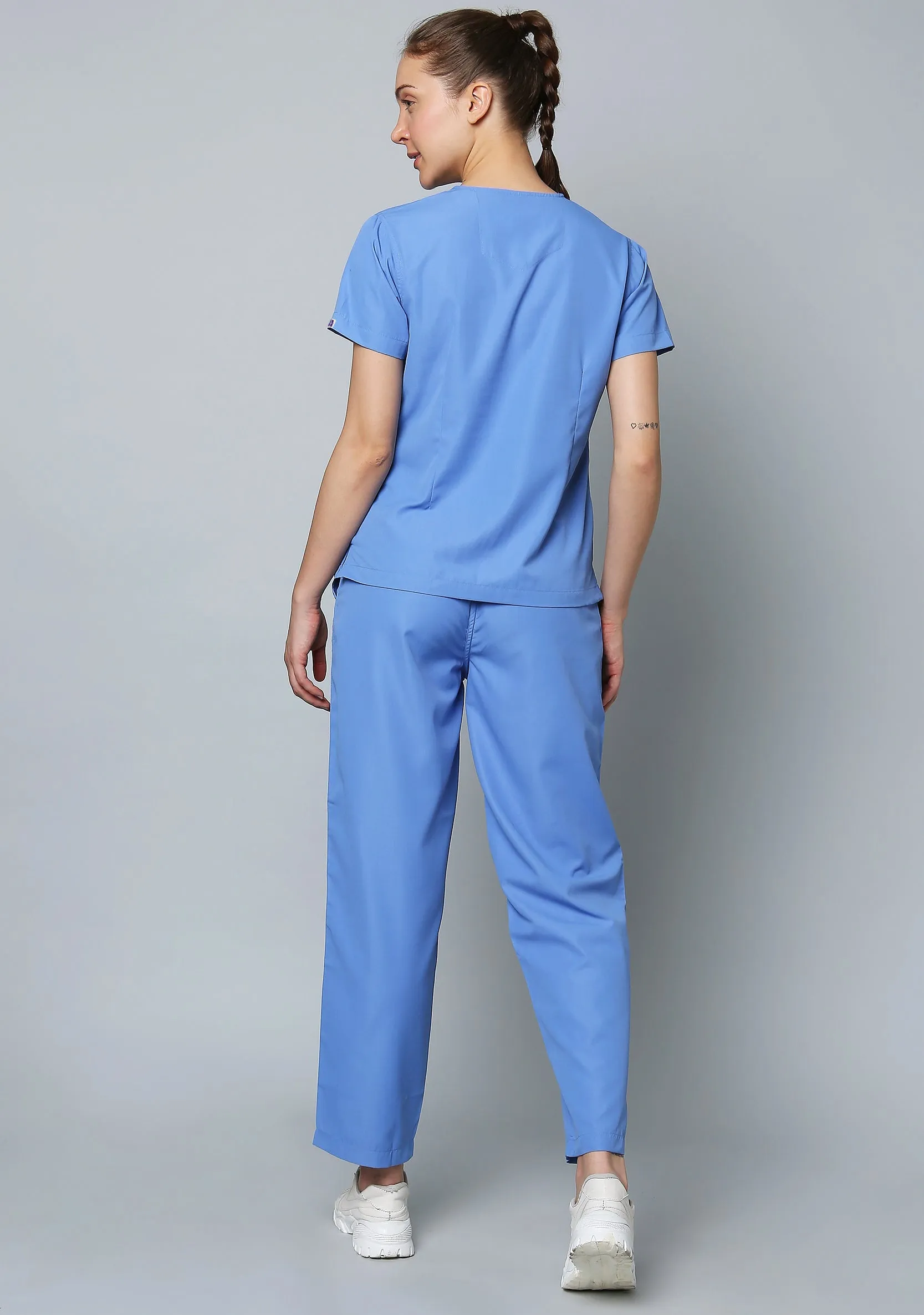 Classic Women's 5-Pocket (Ceil Blue) Scrub