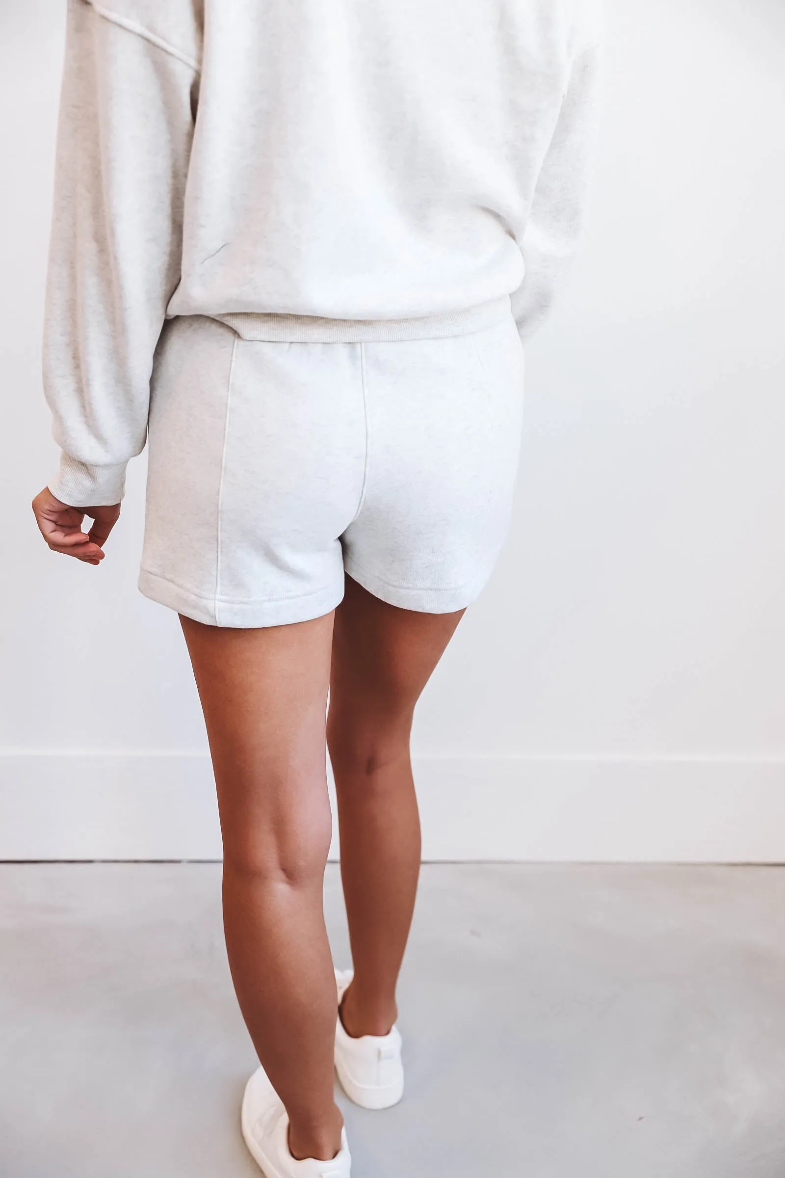 Coline Shorts-Heather Grey-Thread & Supply