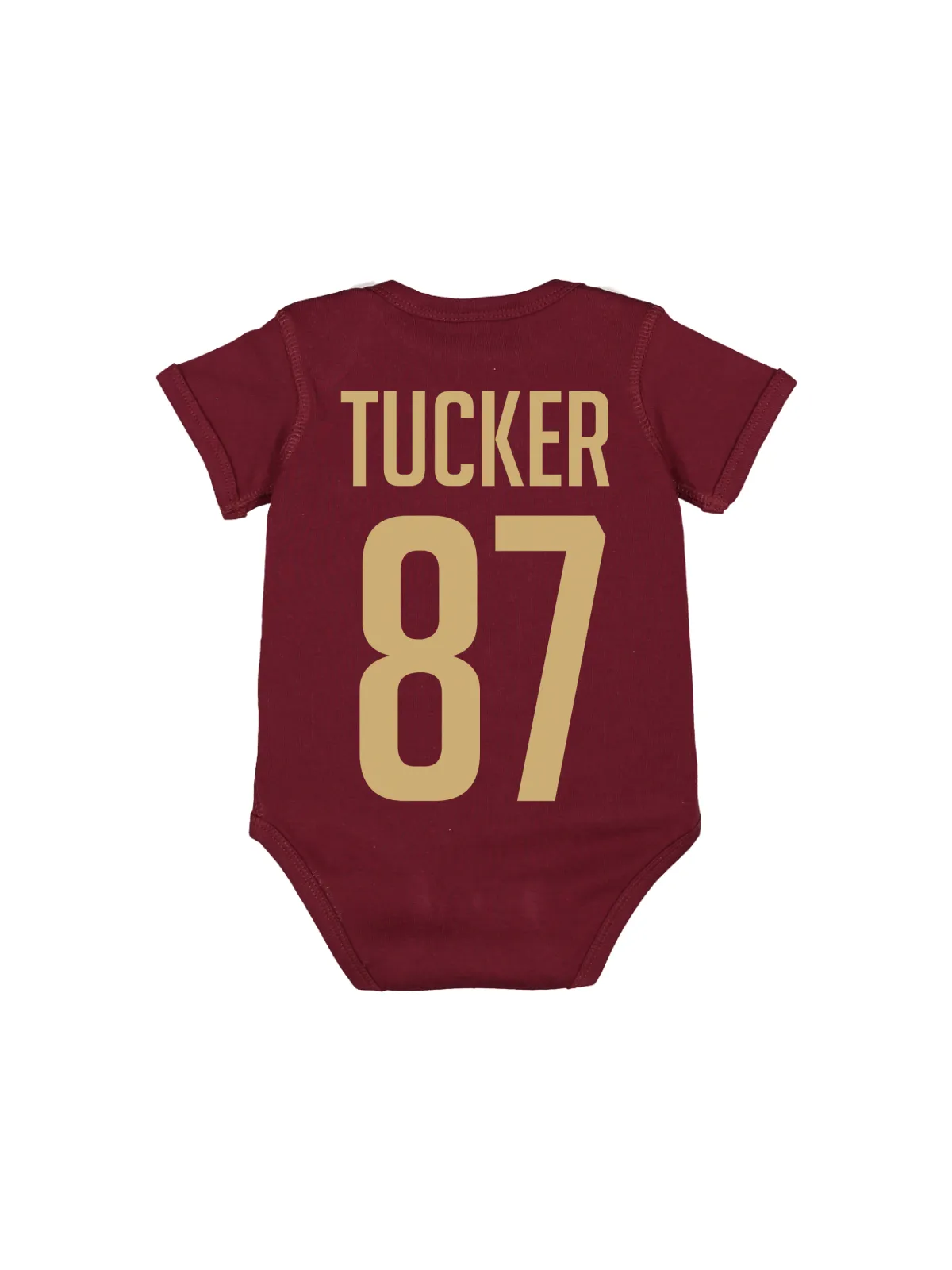 Daddy   Me Matching Jersey Shirts - Maroon