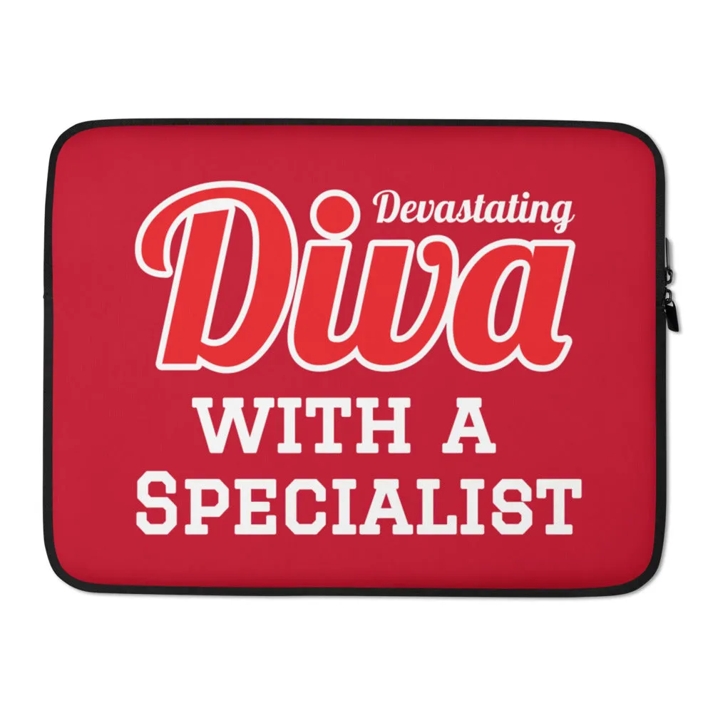 Diva with a Specialist Laptop Sleeve