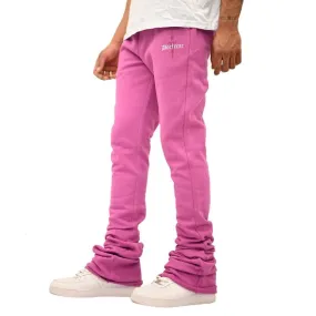 Doctrine Denim Dagger Super Stacked Flared Joggers (Purple) DB0024