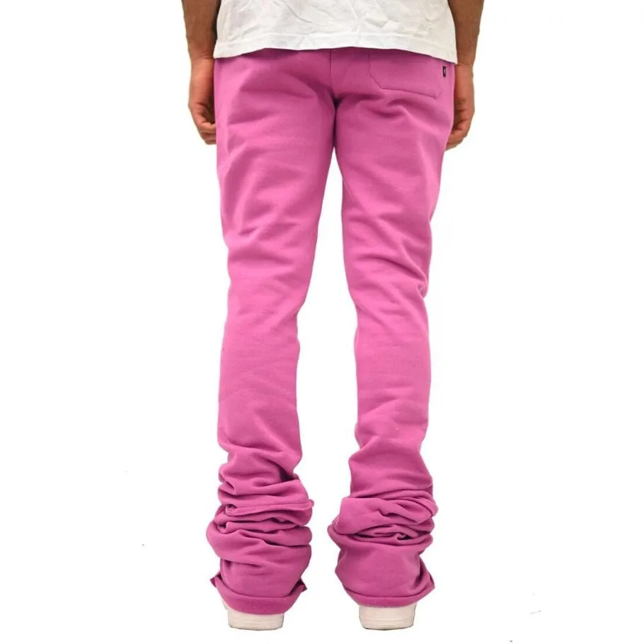 Doctrine Denim Dagger Super Stacked Flared Joggers (Purple) DB0024