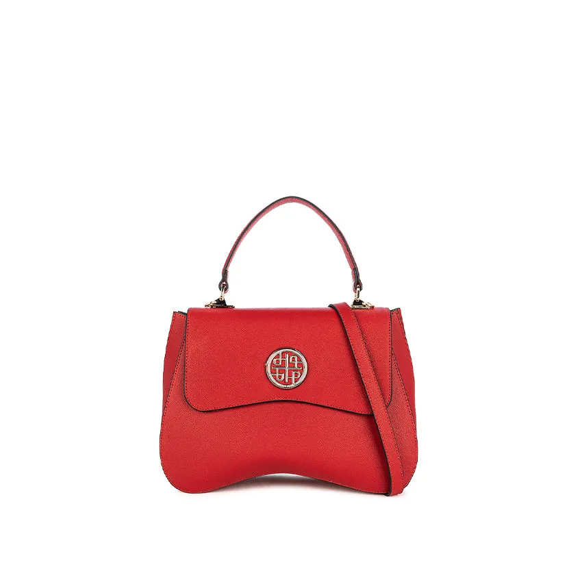 Dova Top Handle (L) Women's Bag - Red