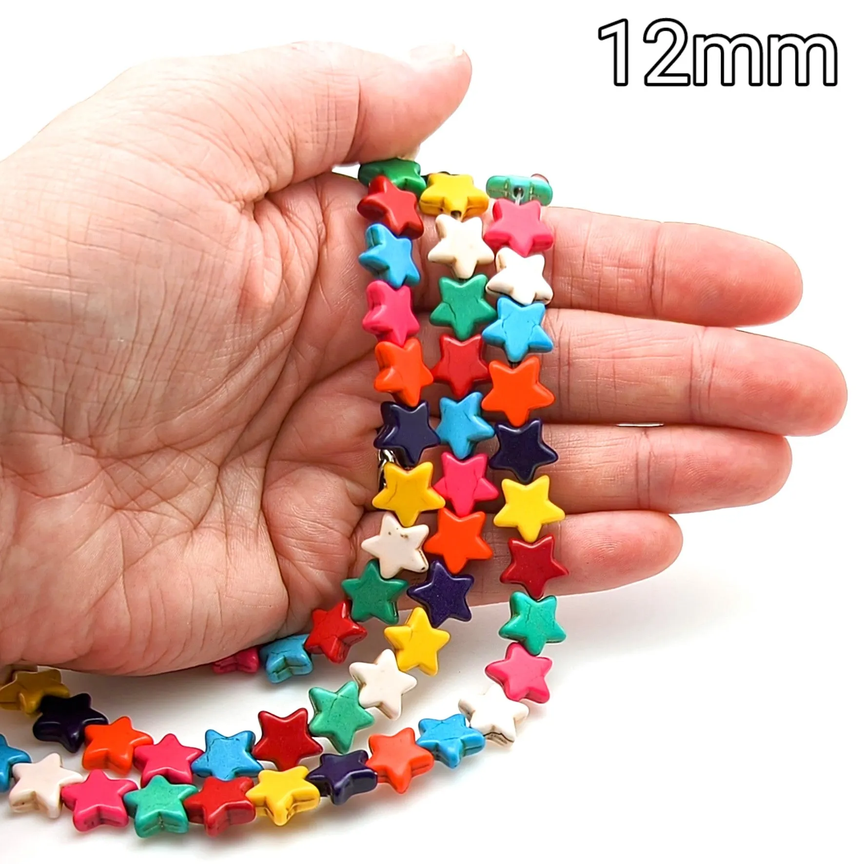 Dyed Magnesite Stars - Multi-color