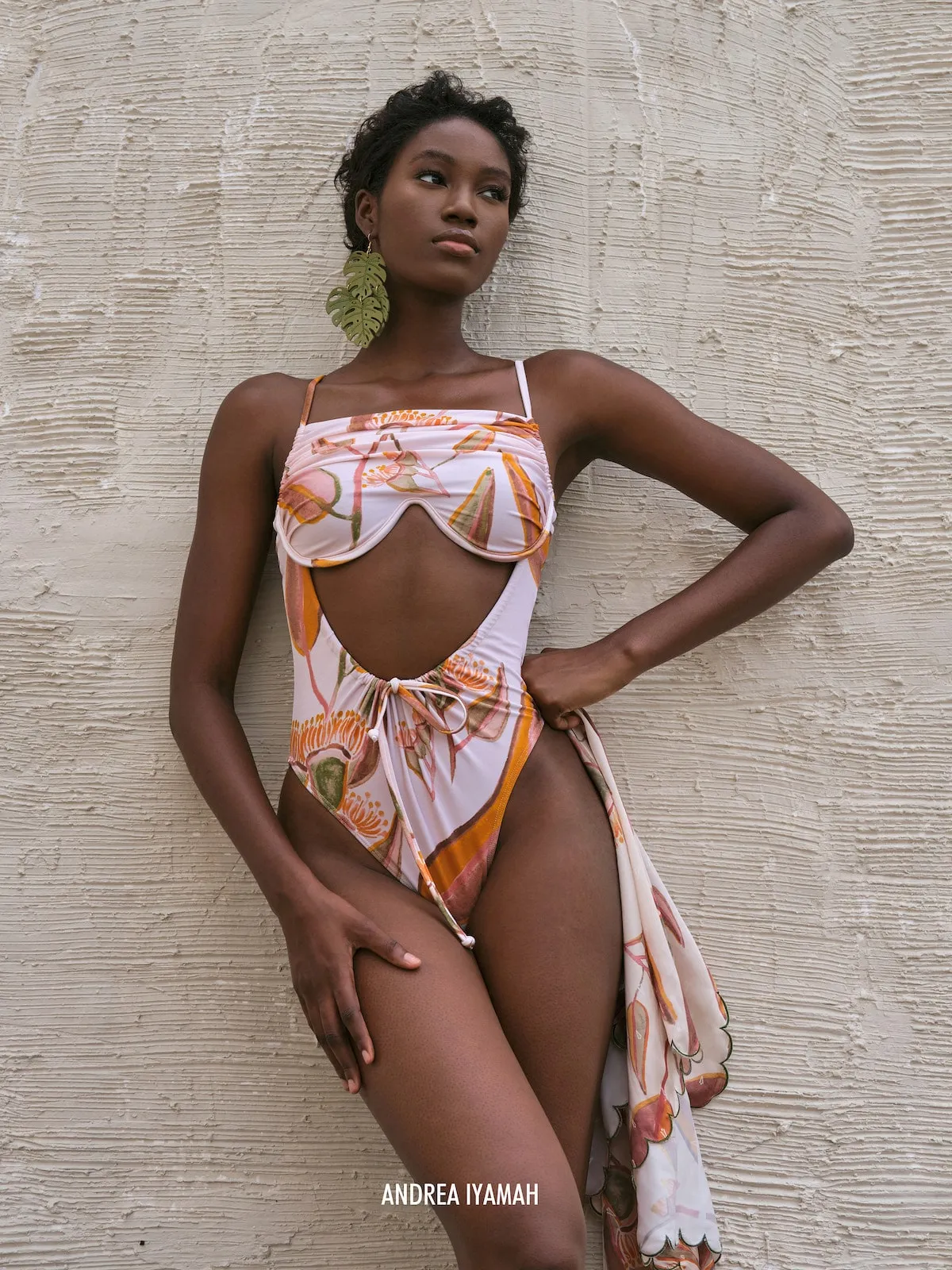 Eucalyptus Leaf Print Tiaca Swimsuit