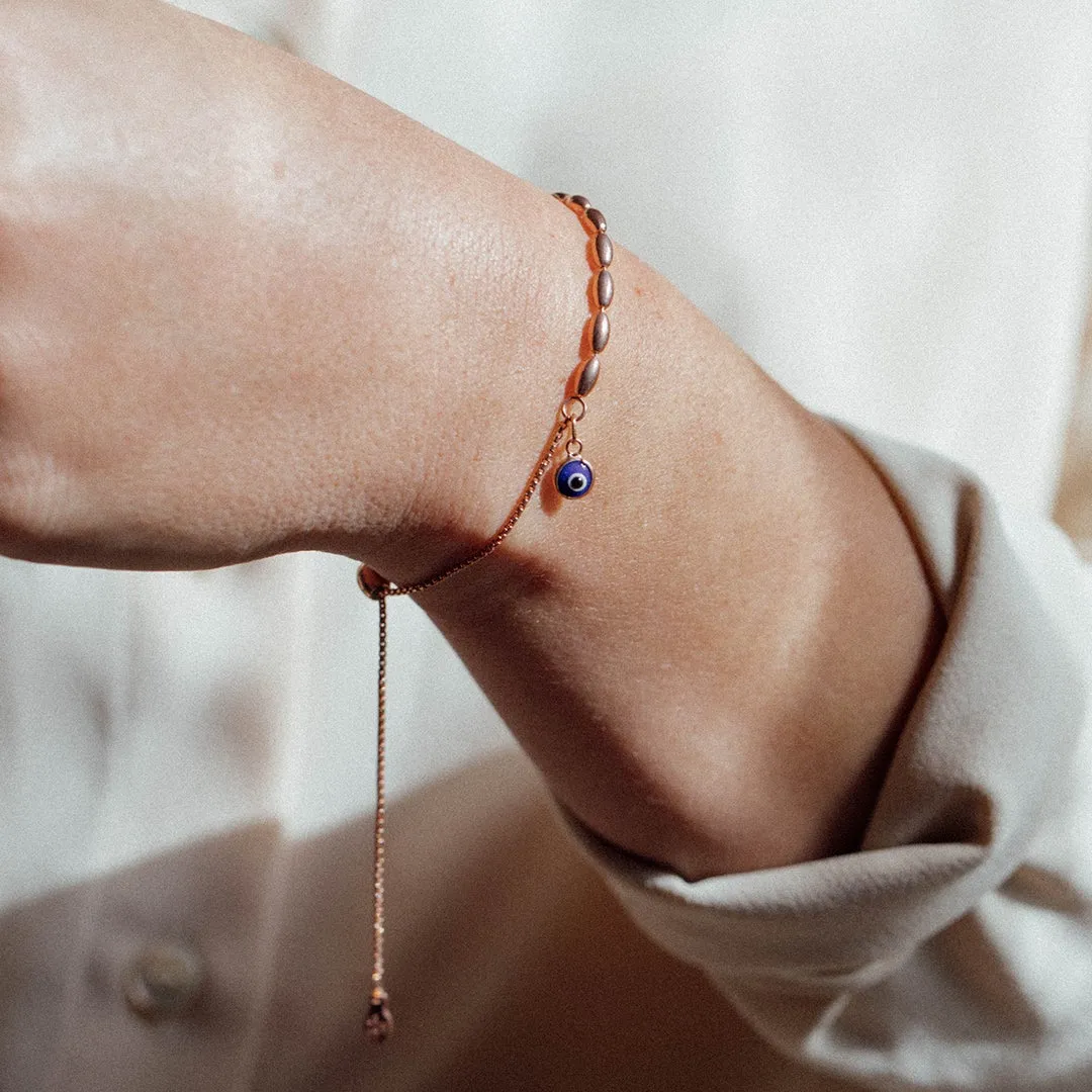 Evil Eye Pull Chain Bracelet