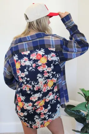 Floral Back Flannel #11