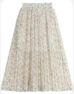 Floral Chiffon Skirt