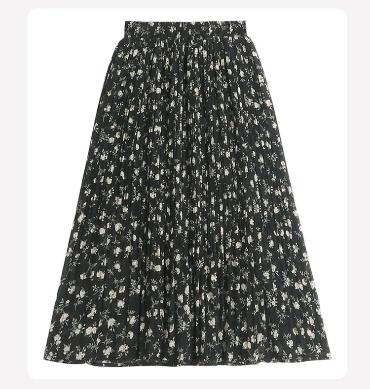 Floral Chiffon Skirt