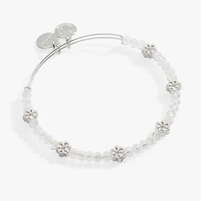 Floral Crystal Beaded Bangle