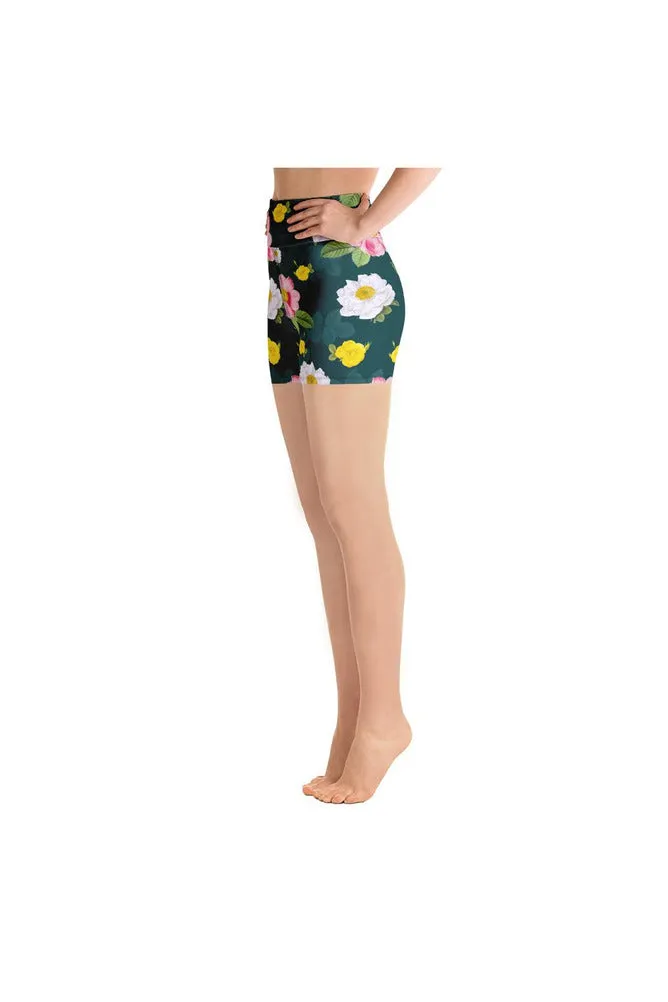 Floral Flurry Yoga Shorts