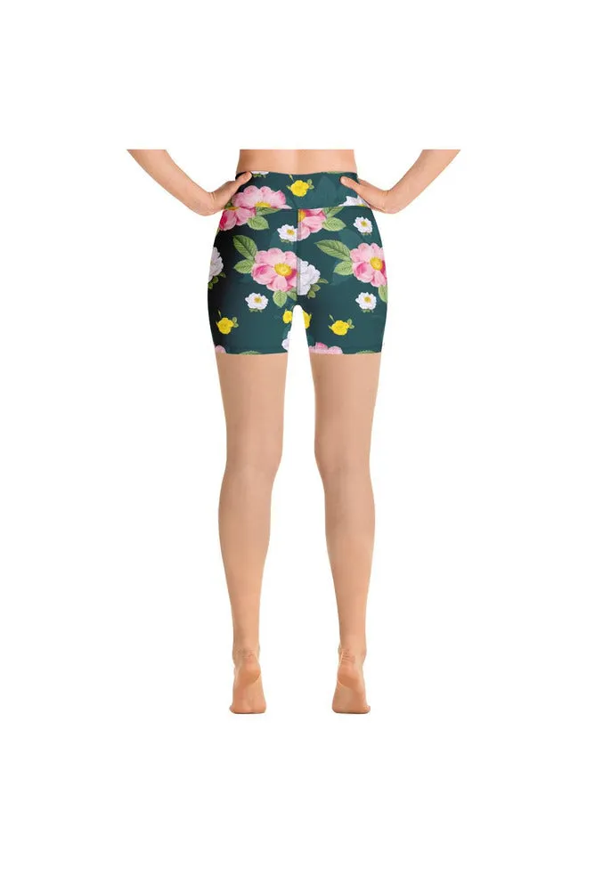 Floral Flurry Yoga Shorts