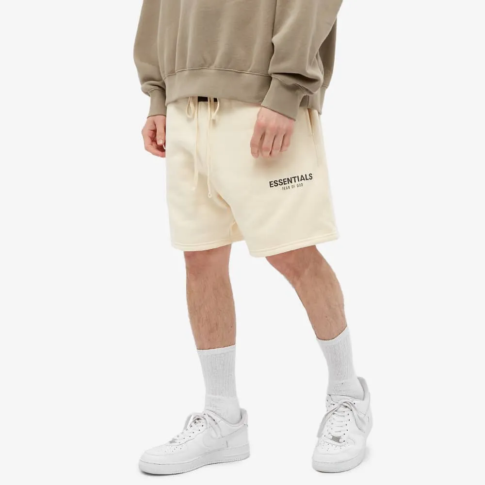 FOG Essentials Logo Sweat Shorts - Cream/Buttercream