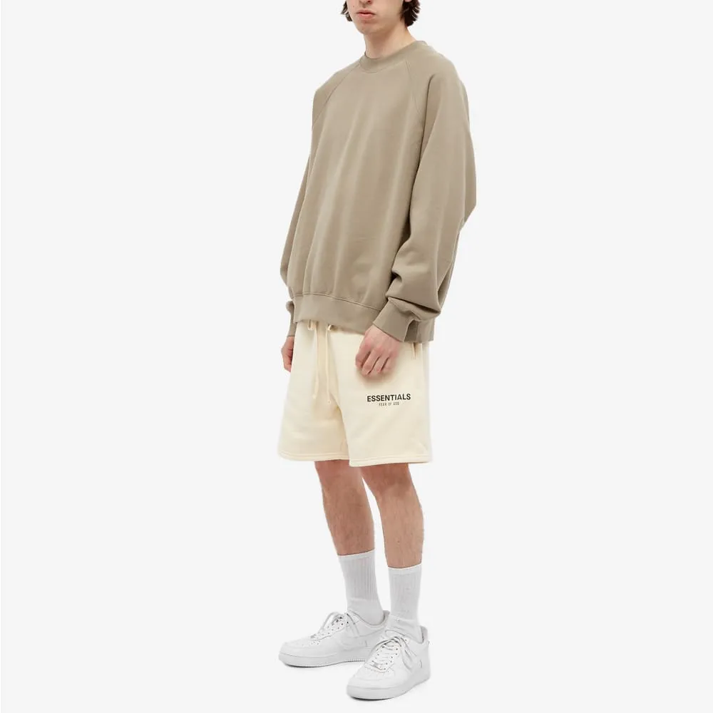 FOG Essentials Logo Sweat Shorts - Cream/Buttercream