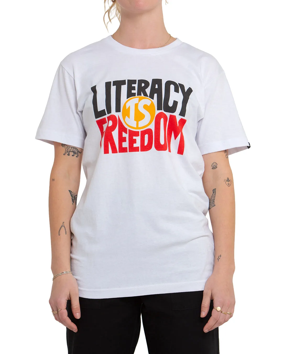 Freedom Flag Tee - White