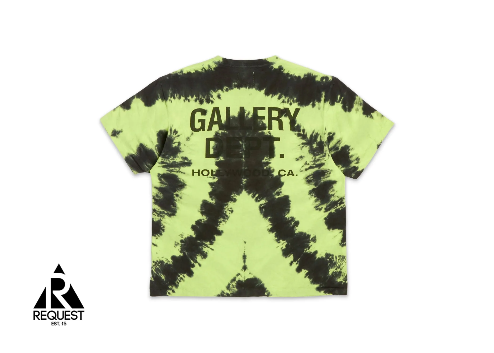 Gallery Dept. Peace Tee Tie Dye Lime Black