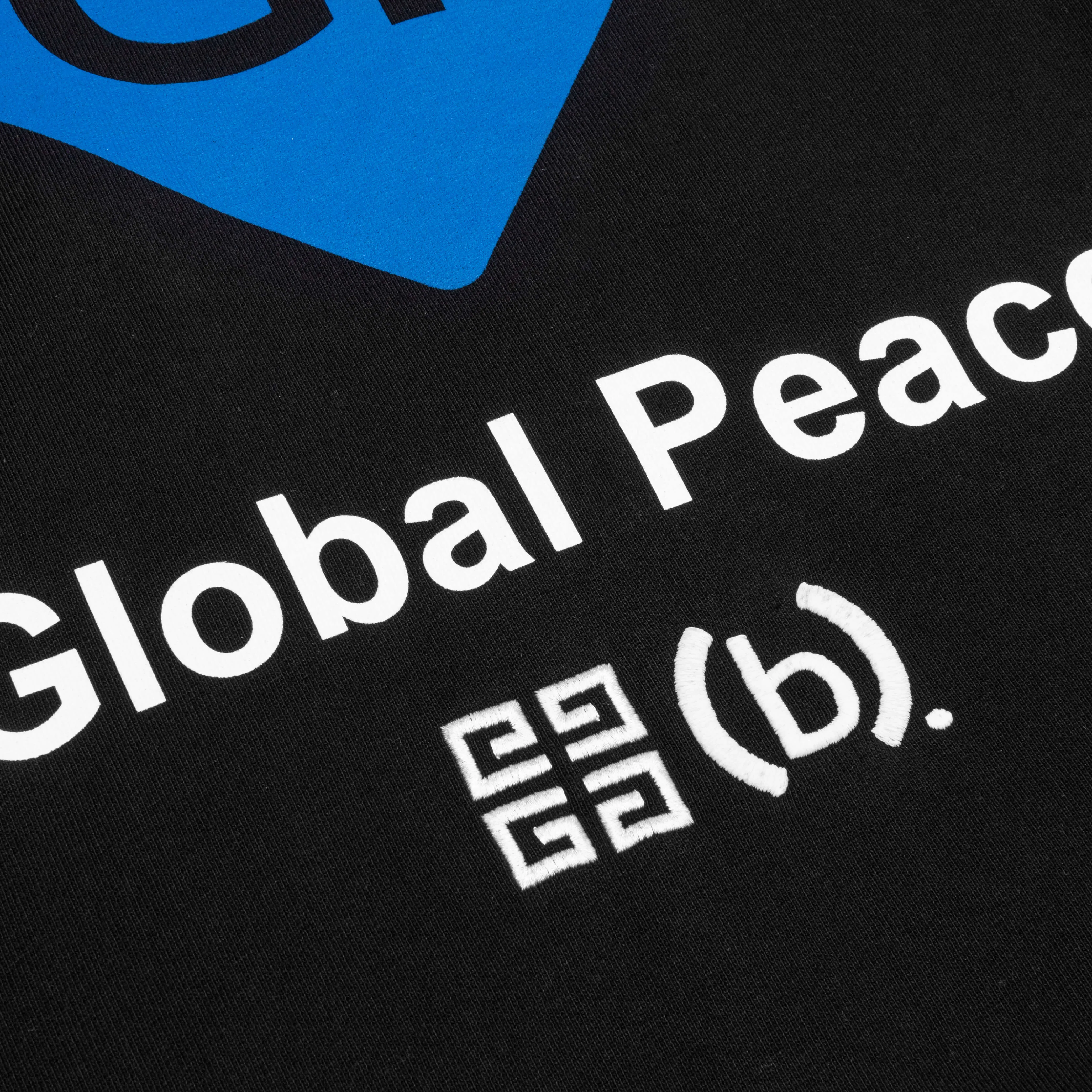 Global Peace Slim Fit Hoodie - Black