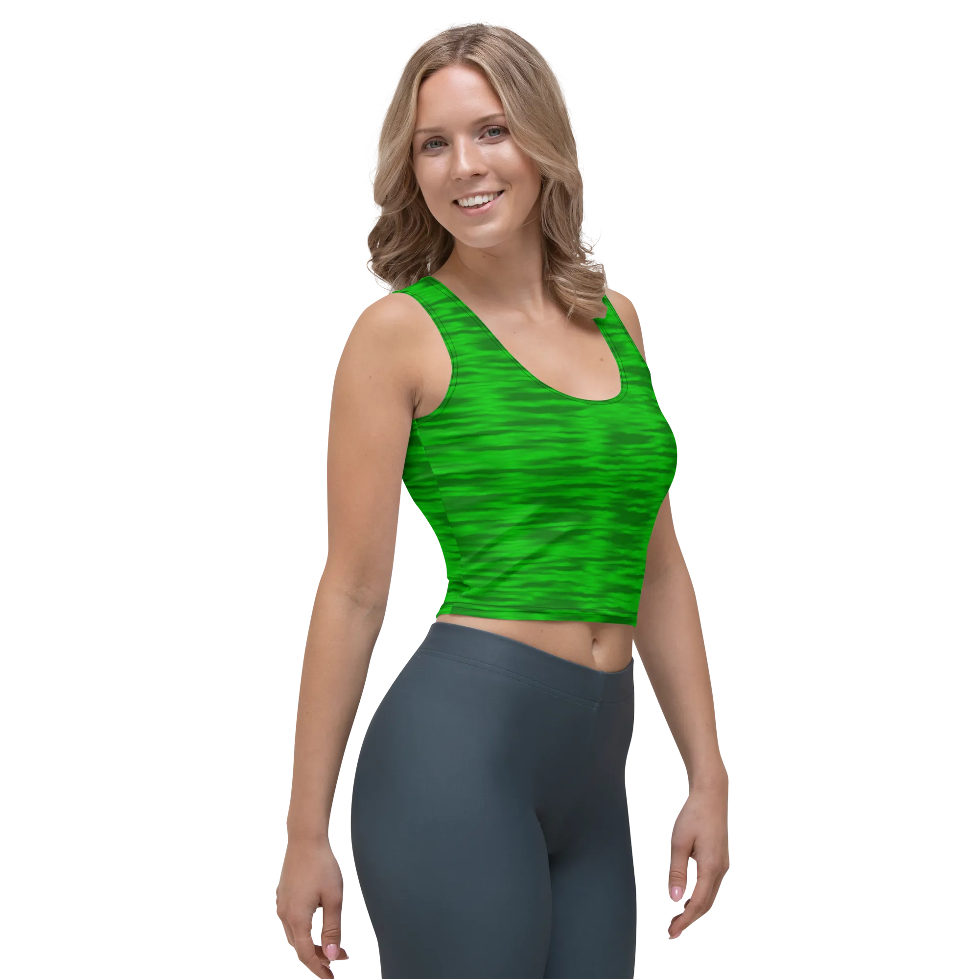 Green Crop Top