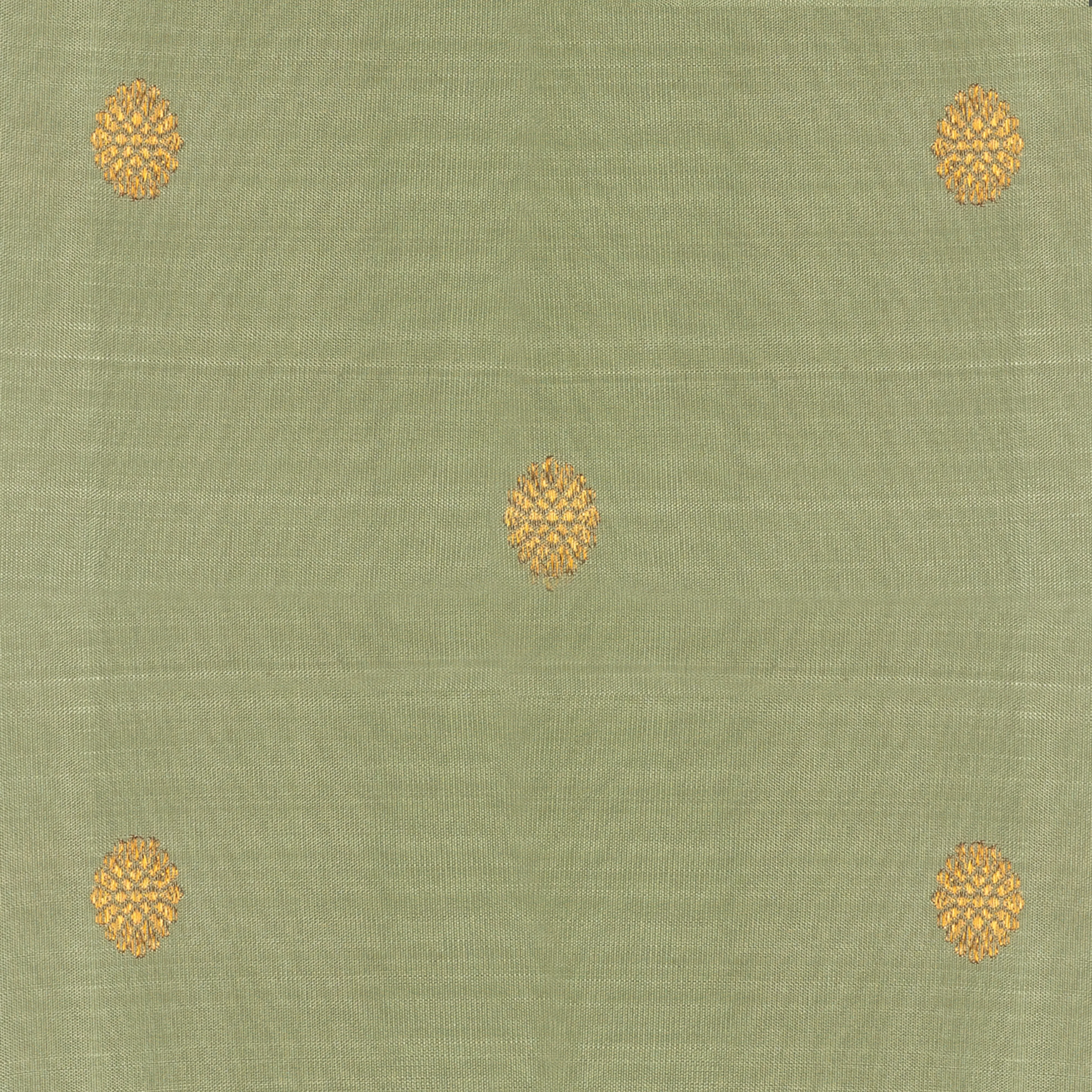 Handwoven Green Kanjivaram Silk Saree - 2100N025184DSC