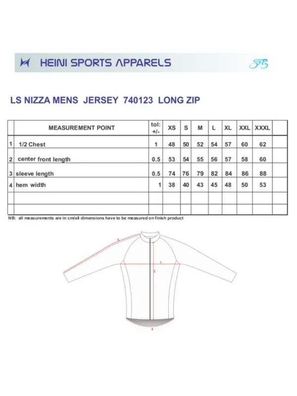 Heini NIZZA Thermo 363 Mens Short Sleeve Cycling Jersey