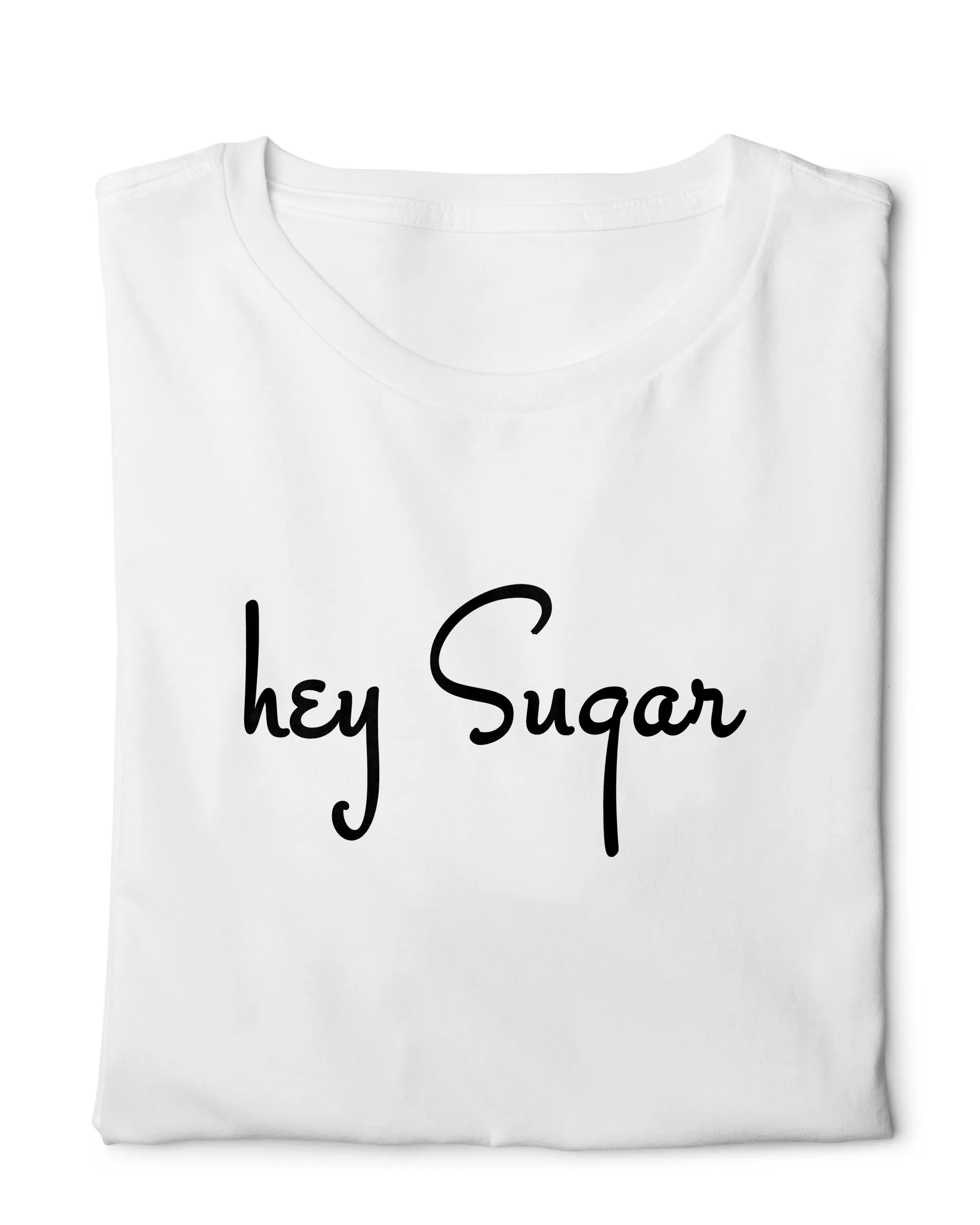 Hey Sugar - Digital Graphics Basic T-shirt White