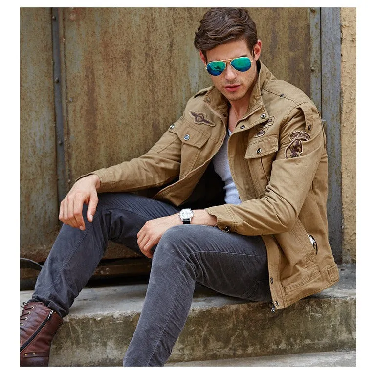 INSOCK-Men's military style casual jacket for autumn & winter.