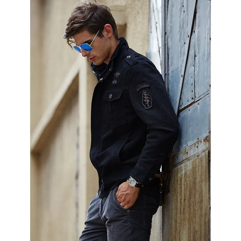 INSOCK-Men's military style casual jacket for autumn & winter.