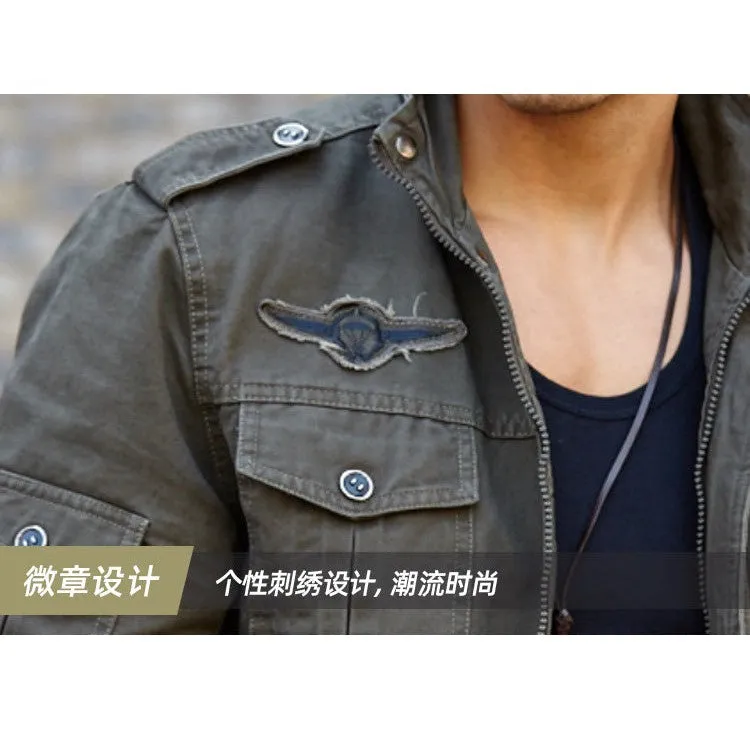 INSOCK-Men's military style casual jacket for autumn & winter.